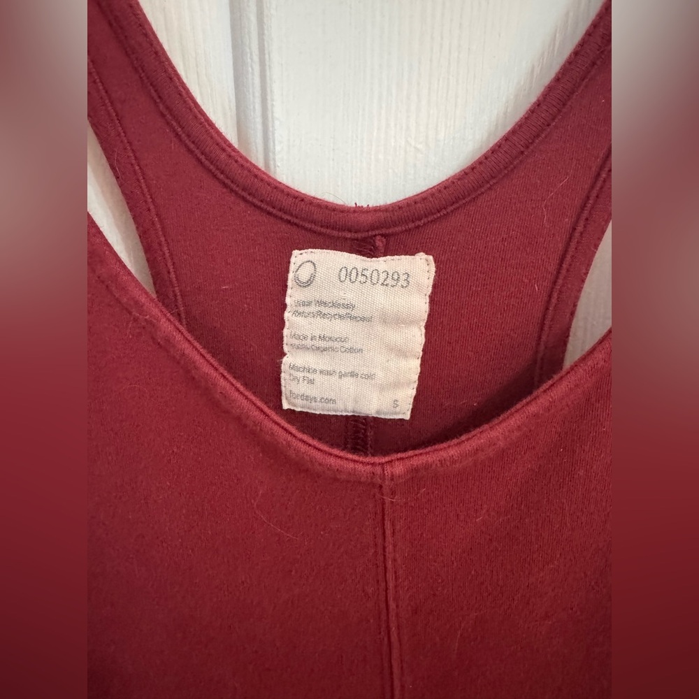 For Days Organic Cotton Jumpsuit in Rich Maroon - Size S - Picture 2 of 6
